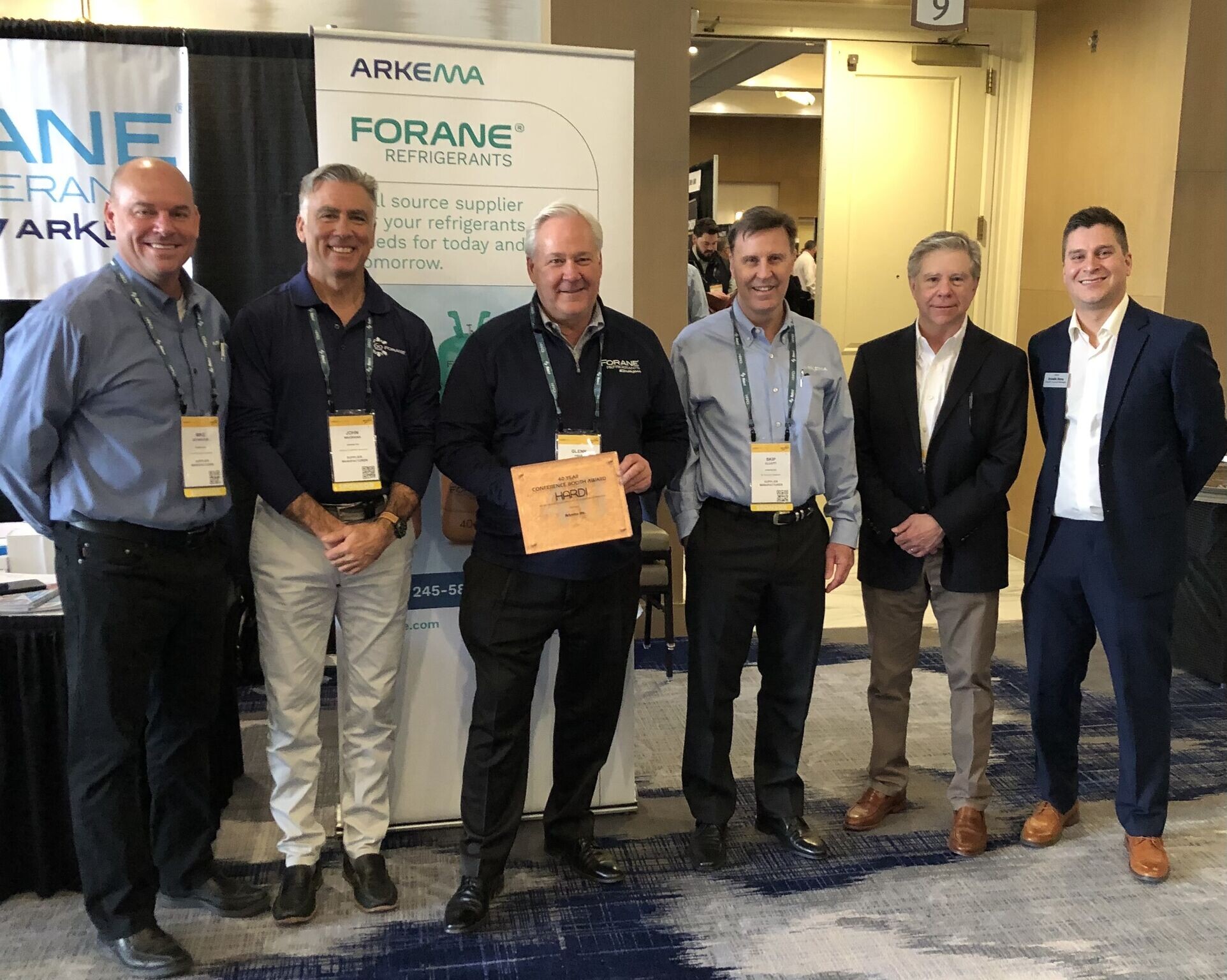 HARDI Bestow’s 40Year Honor On Arkema’s Forane Refrigerants Arkema